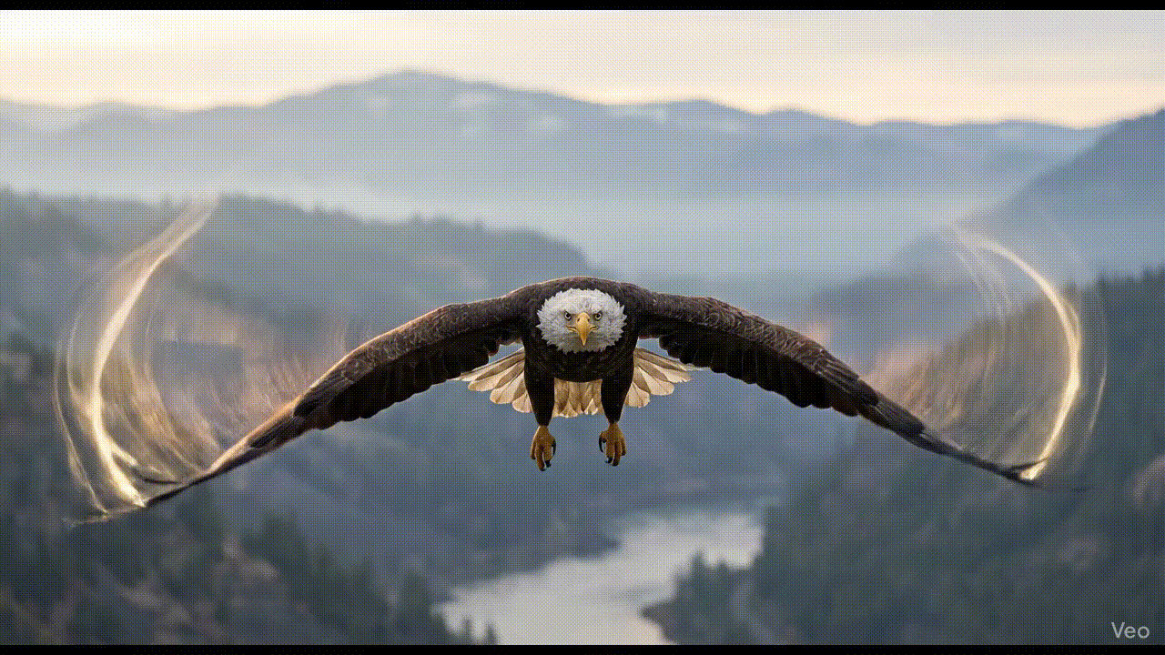 Observe how it flaps its wings!